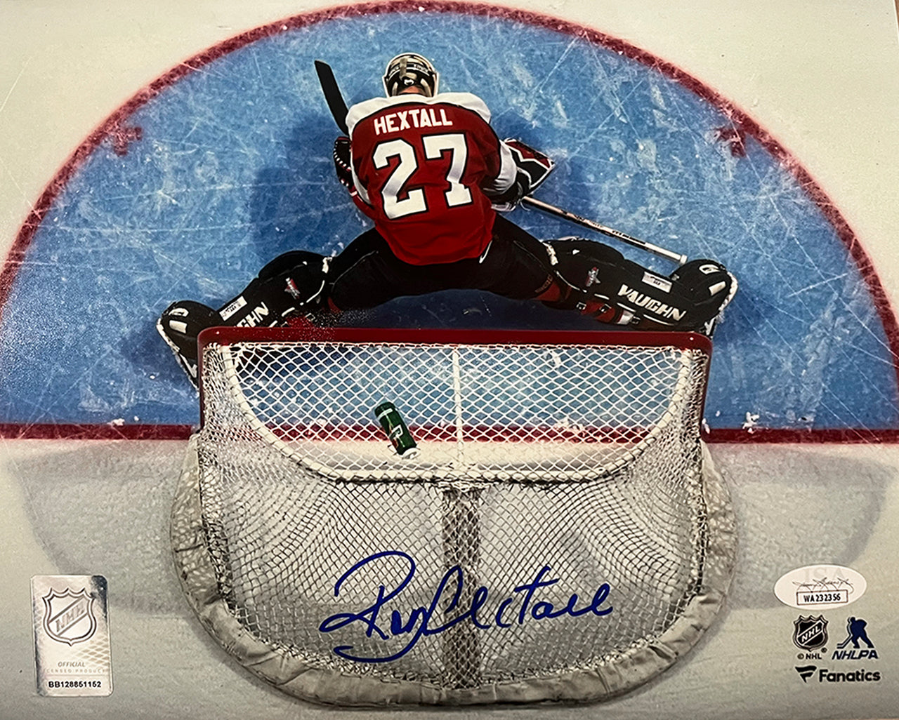 Ron Hextall Above the Crease Philadelphia Flyers Autographed Hockey Photo - Dynasty Sports & Framing 