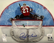 Ron Hextall Above the Crease Philadelphia Flyers Autographed Hockey Photo - Dynasty Sports & Framing 