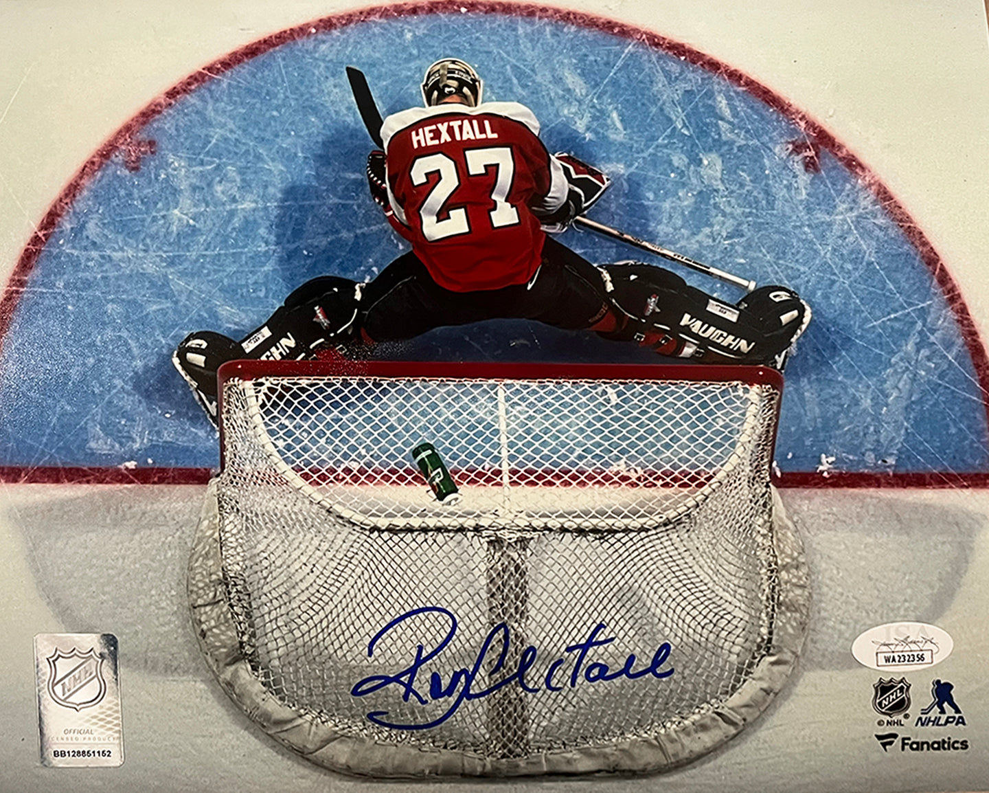 Ron Hextall Above the Crease Philadelphia Flyers Autographed Hockey Photo - Dynasty Sports & Framing 