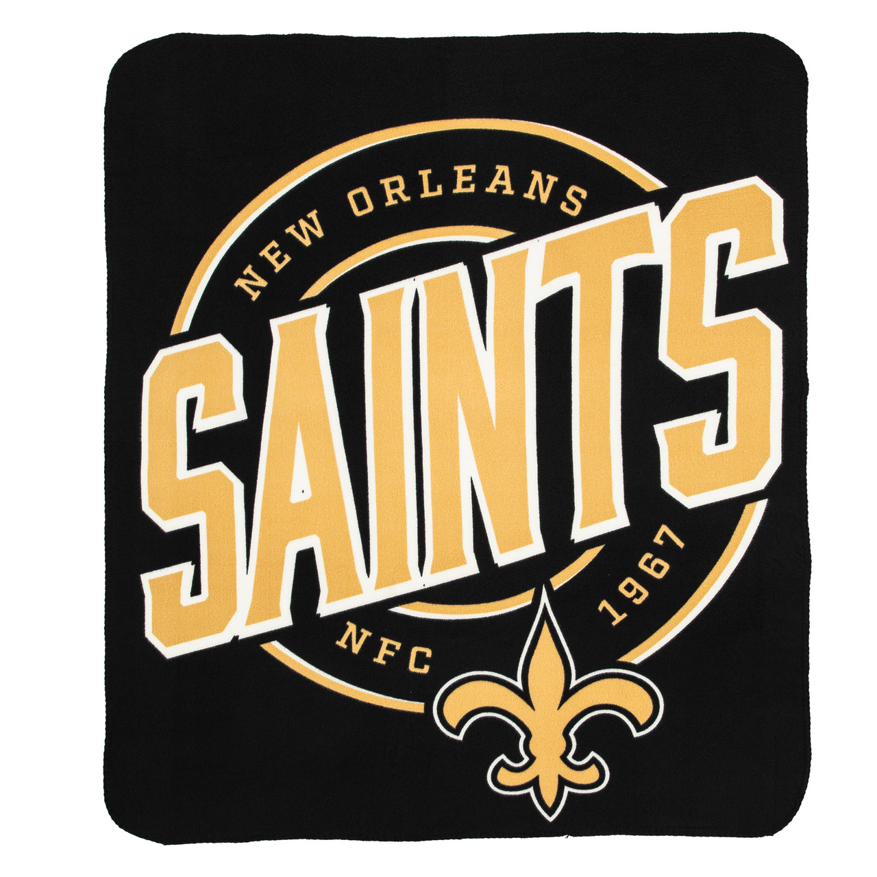 New Orleans Saints 50" x 60" Campaign Fleece Blanket - Dynasty Sports & Framing 