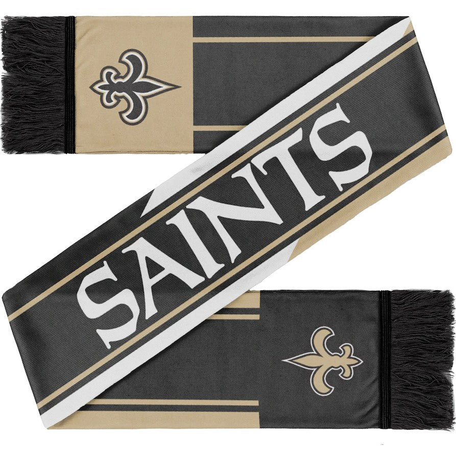 New Orleans Saints Colorwave Wordmark Scarf - Dynasty Sports & Framing 