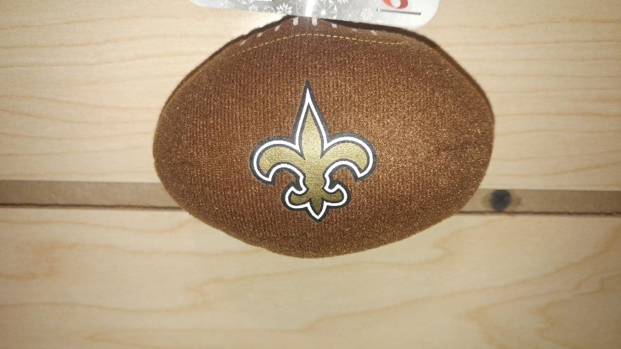 New Orleans Saints Plush Football Ornament - Dynasty Sports & Framing 