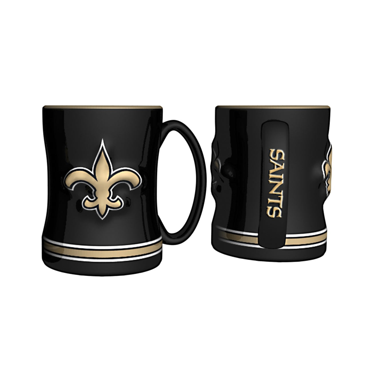 New Orleans Saints NFL Football Logo Relief 14 oz. Mug - Dynasty Sports & Framing 