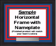 MLB Baseball Photo Picture Frame Kit - St. Louis Cardinals (Red Matting, Light Blue Trim) - Dynasty Sports & Framing 