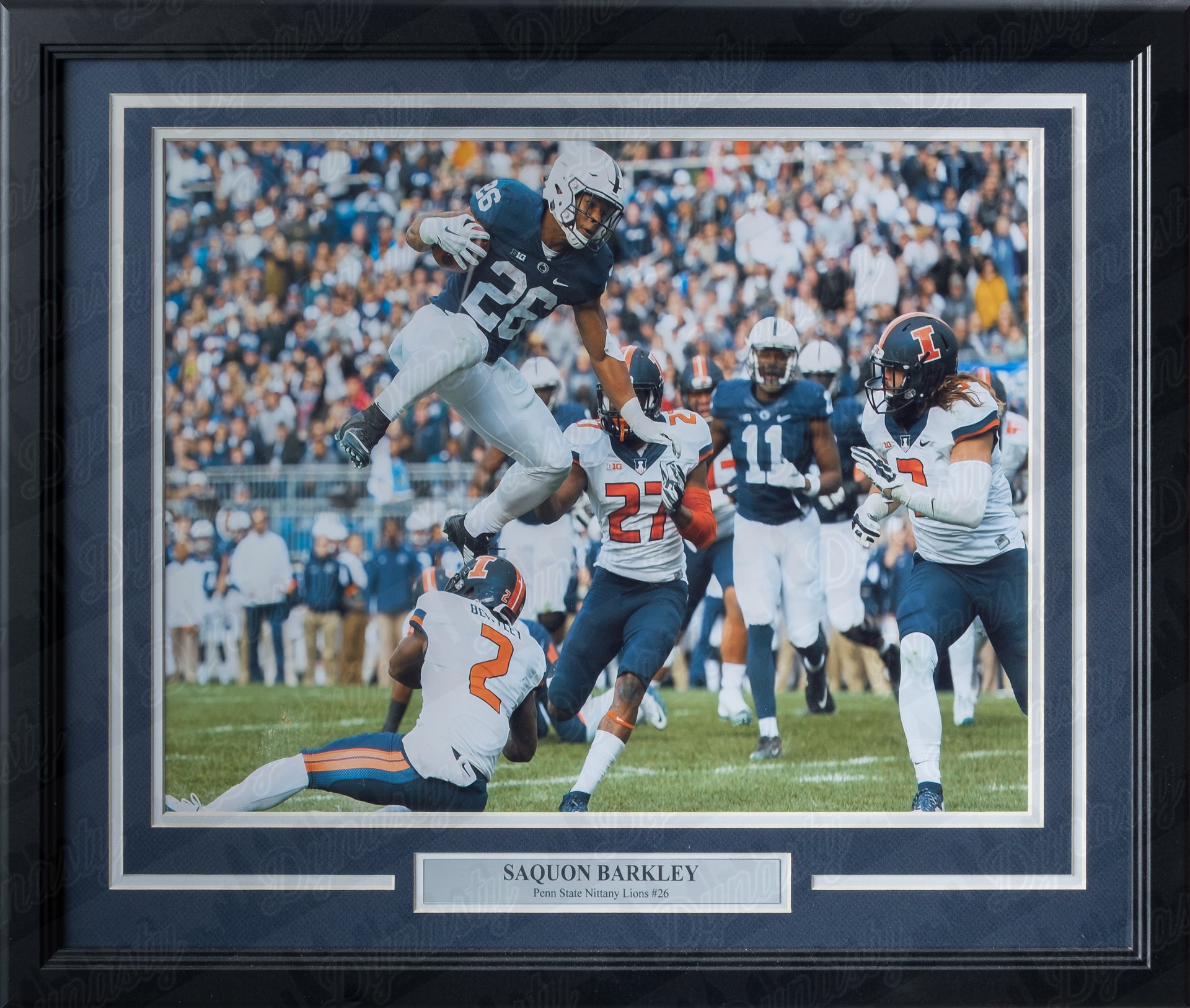 Saquon Barkley Penn State Nittany Lions College Football Framed & Matted Photo - Dynasty Sports & Framing 