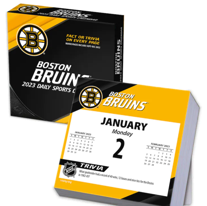 Boston Bruins 2023 Team Trivia Calendar - Dynasty Sports & Framing 