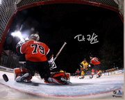 Trent Frederic First NHL Goal Signed Boston Bruins Photo - Dynasty Sports & Framing 