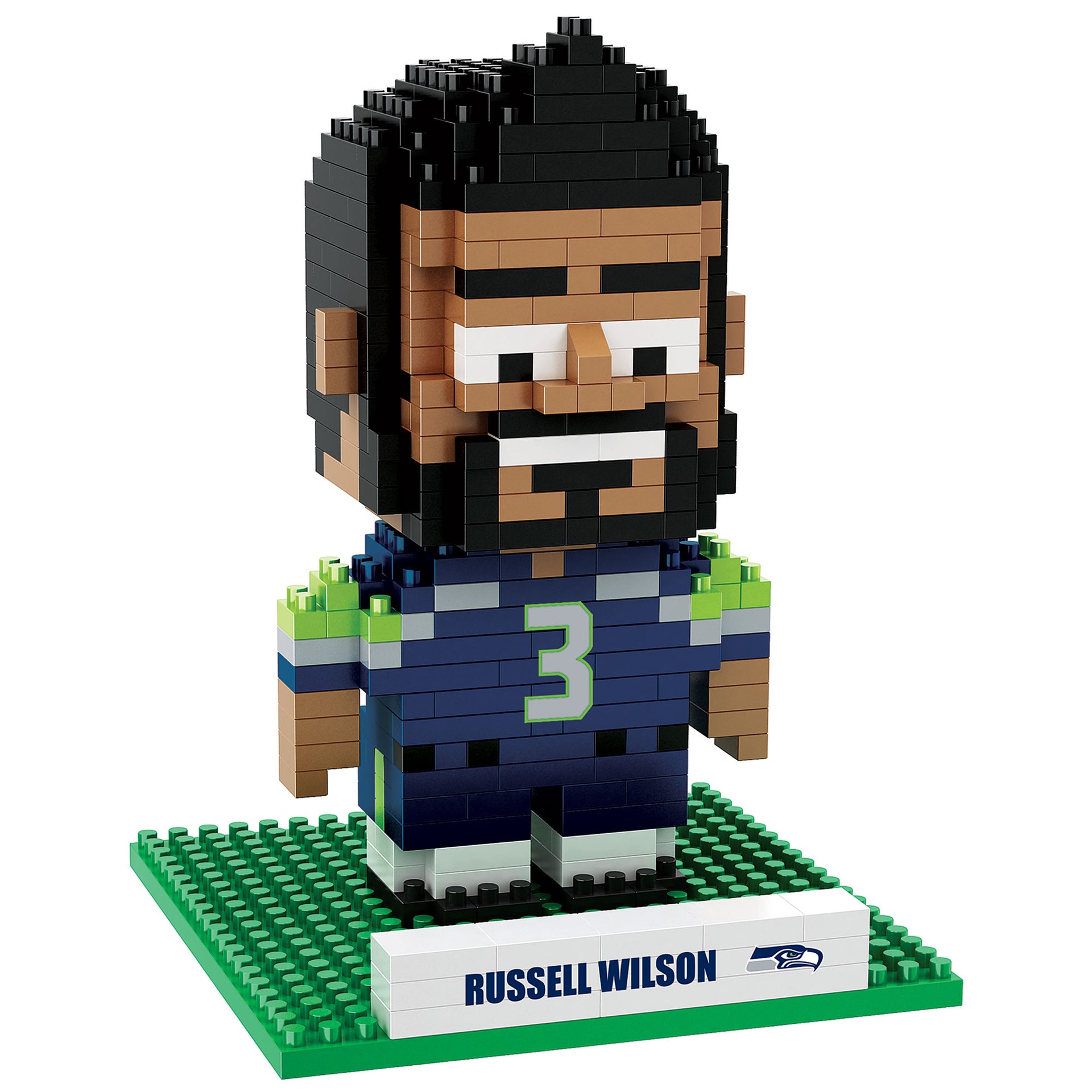 Russell Wilson Seattle Seahawks 3D Player BRXLZ Puzzle - Dynasty Sports & Framing 