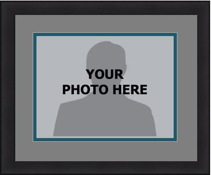 MLB Baseball Photo Picture Frame Kit - Seattle Mariners (Gray Matting, Northwest Green Trim) - Dynasty Sports & Framing 