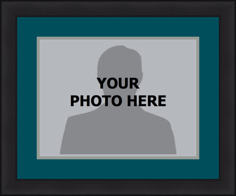 MLB Baseball Photo Picture Frame Kit - Seattle Mariners (Northwest Green Matting, Gray Trim) - Dynasty Sports & Framing