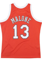 Moses Malone Spirits of St. Louis Mitchell & Ness Orange 1975-76 Hardwood Classics Swingman Jersey - Dynasty Sports & Framing 