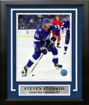 Steven Stamkos in Action Tampa Bay Lightning 8" x 10" Framed Hockey Photo - Dynasty Sports & Framing 