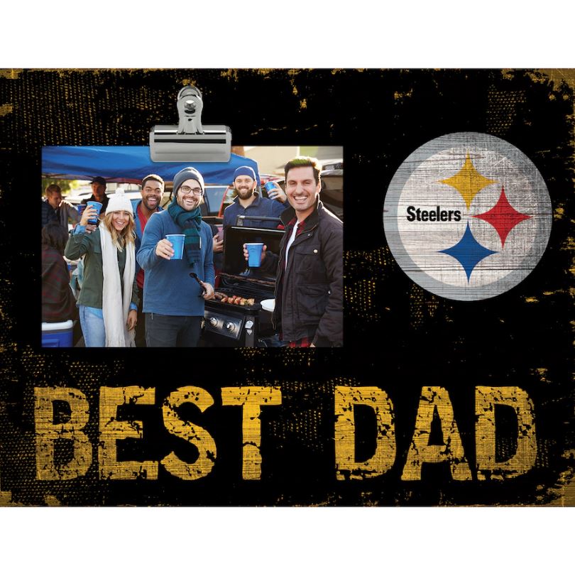 Pittsburgh Steelers 8'' x 10.5'' Best Dad Clip Frame - Dynasty Sports & Framing 