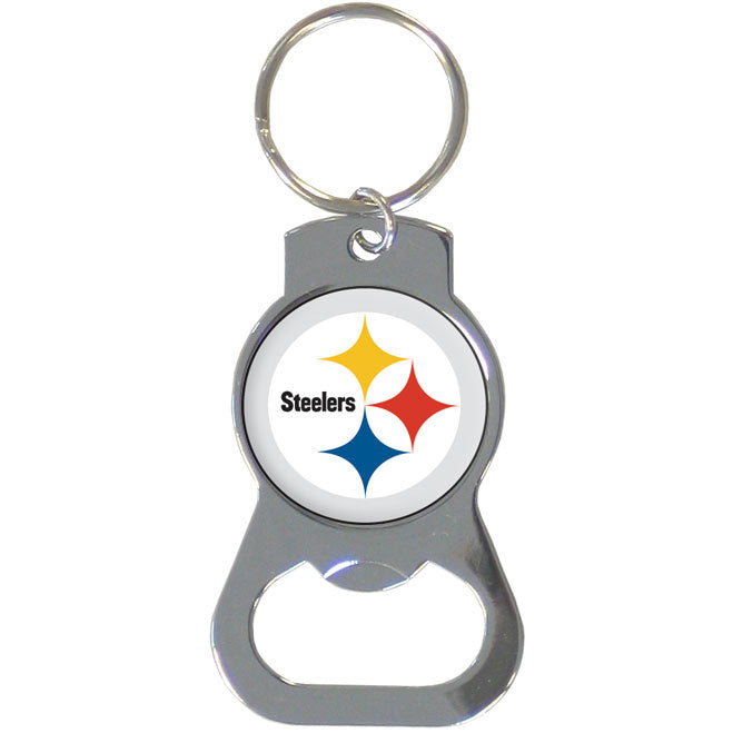 Pittsburgh Steelers Logo Bottle Opener Keychain - Dynasty Sports & Framing 