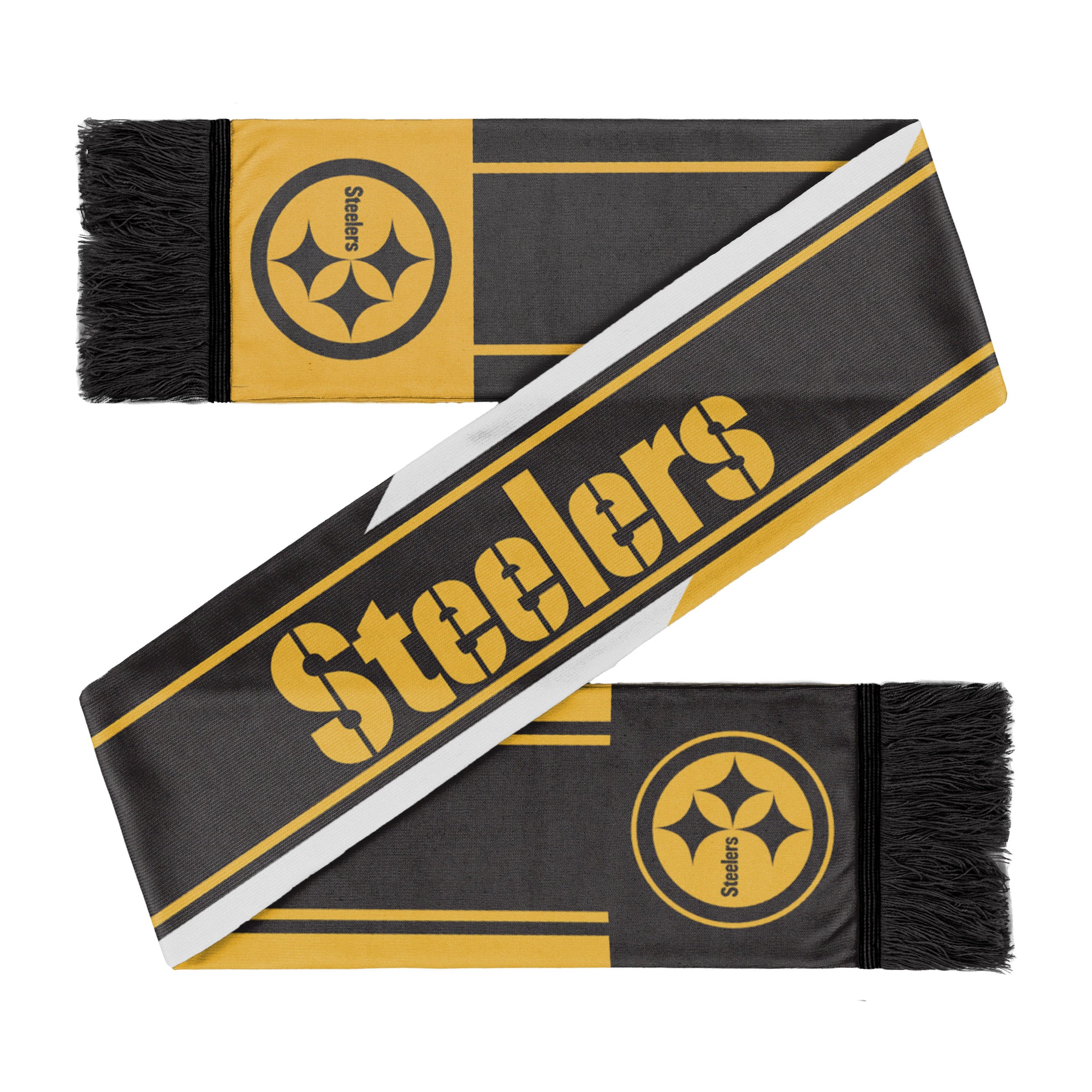 Pittsburgh Steelers Colorwave Wordmark Scarf - Dynasty Sports & Framing 