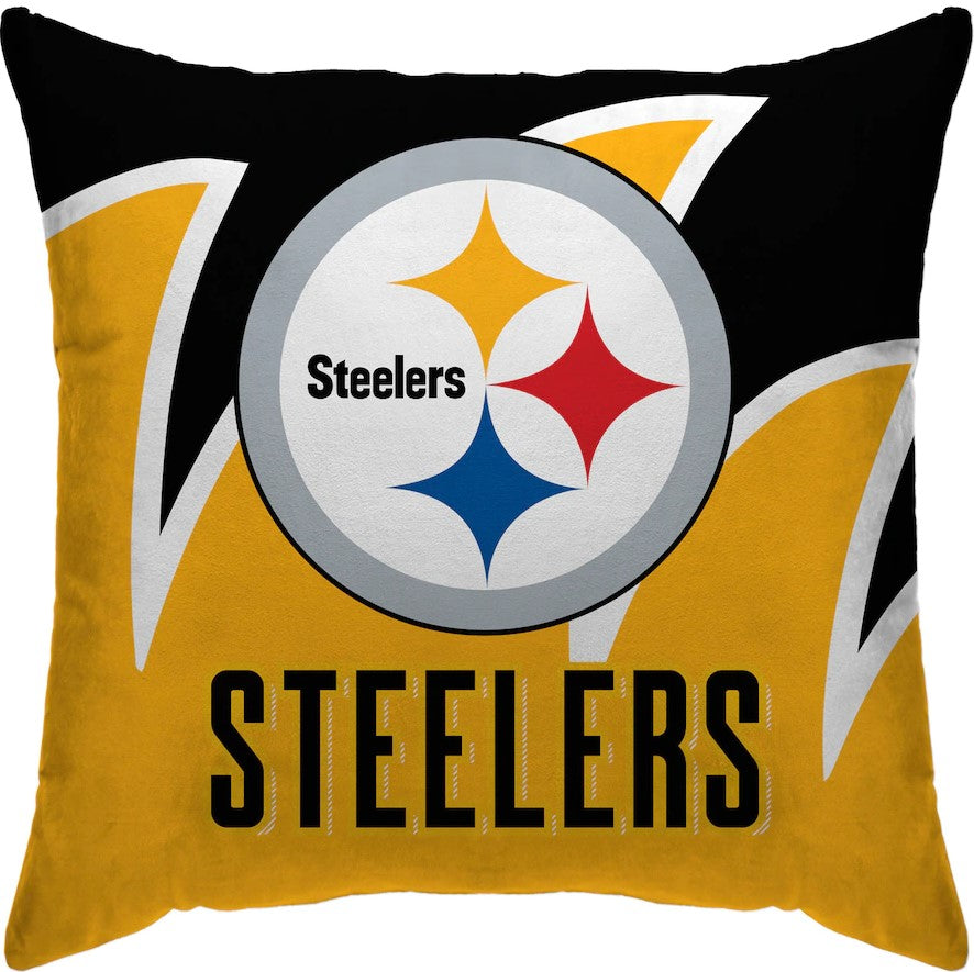Pittsburgh Steelers 18'' x 18'' Splash Décor Pillow - Dynasty Sports & Framing 