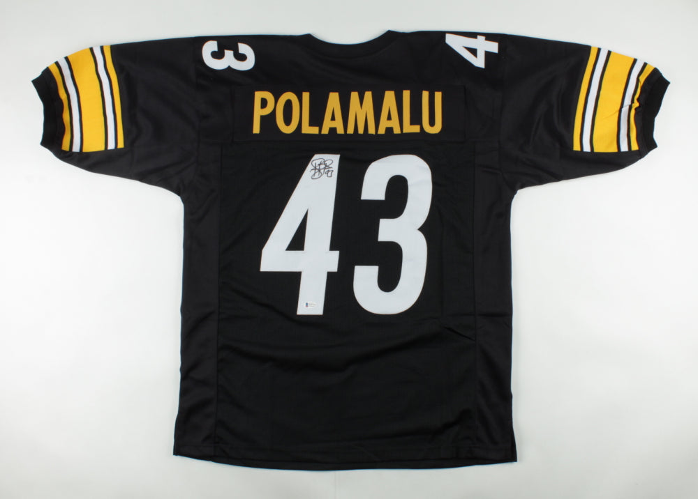 Troy Polamalu Pittsburgh Steelers Autographed Black Football Jersey - Dynasty Sports & Framing 