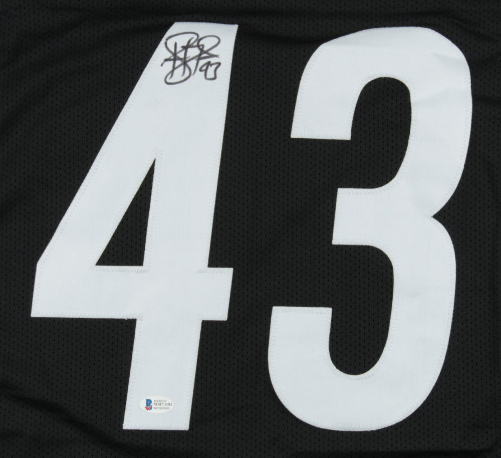 Troy Polamalu Pittsburgh Steelers Autographed Black Football Jersey - Dynasty Sports & Framing 