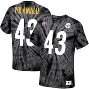 Troy Polamalu Pittsburgh Steelers Mitchell & Ness Tie-Dye Super Bowl XL Name & Number T-Shirt - Dynasty Sports & Framing 