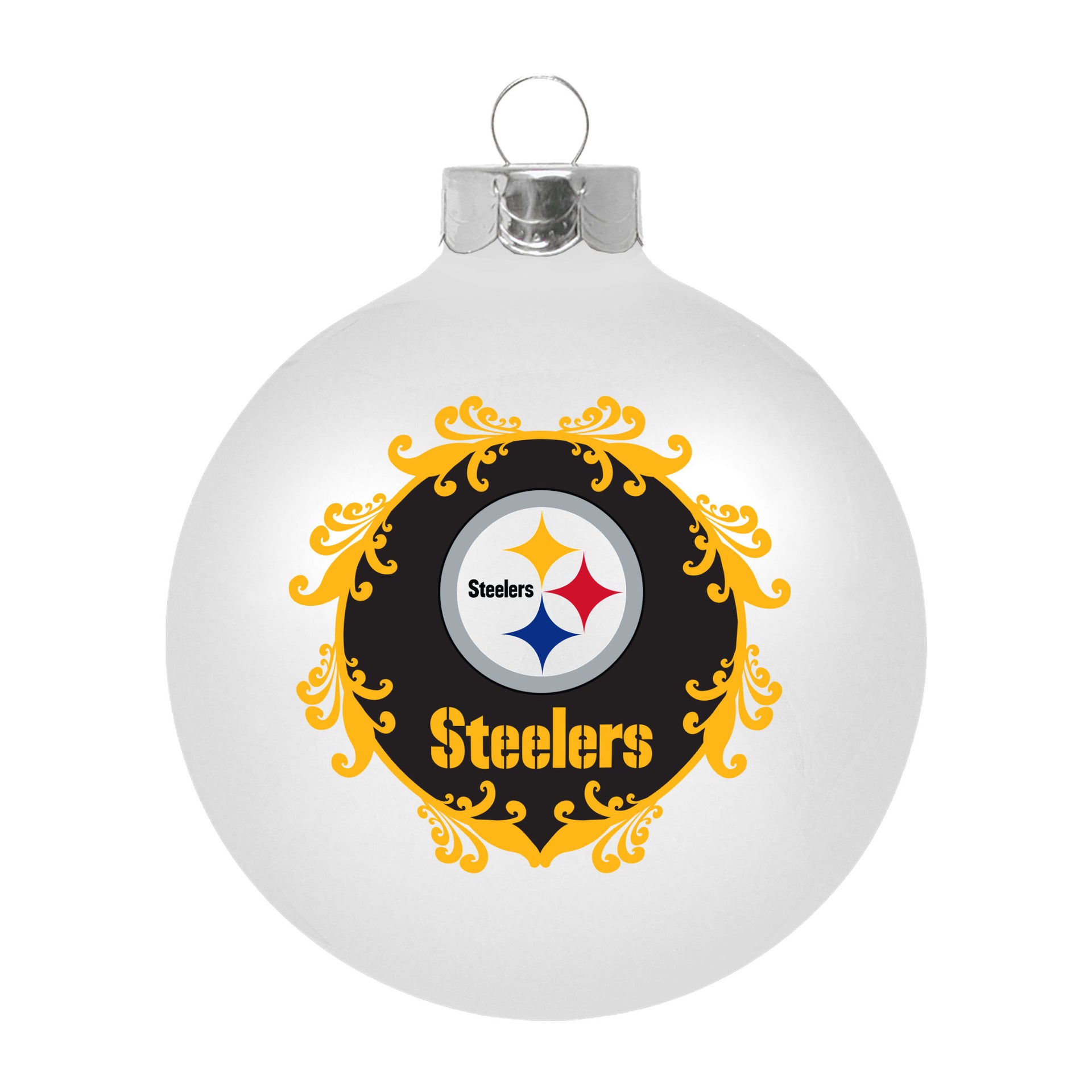 Pittsburgh Steelers Large Ball Ornament - Dynasty Sports & Framing 