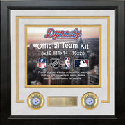 Pittsburgh Steelers Custom NFL Football 16x20 Picture Frame Kit (Multiple Colors) - Dynasty Sports & Framing 
