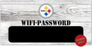 Pittsburgh Steelers Wifi Password 6" x 12" Wood Sign - Dynasty Sports & Framing 