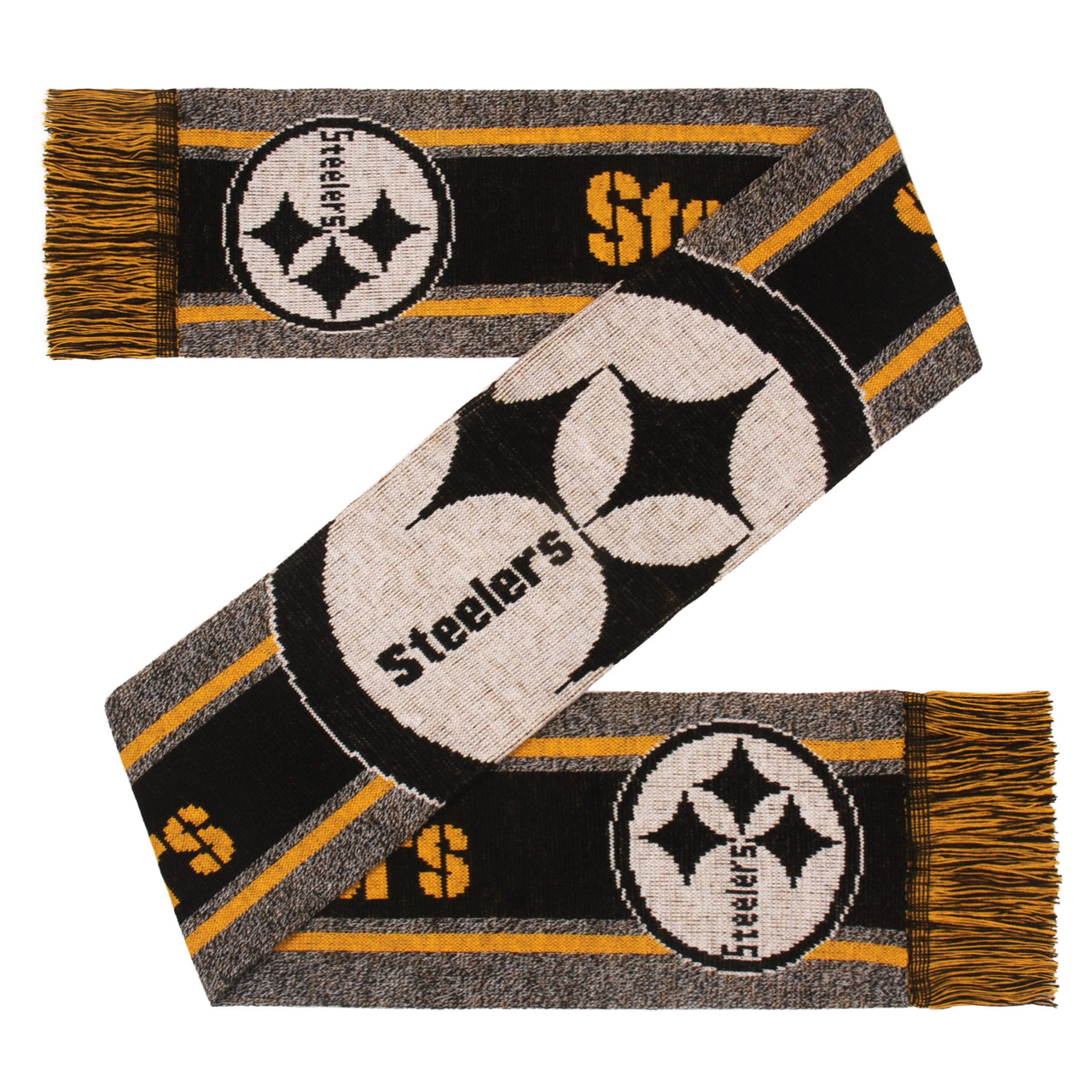 Pittsburgh Steelers Charcoal Logo Scarf - Dynasty Sports & Framing 