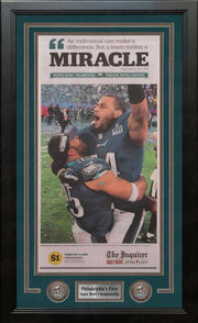 Philadelphia Eagles Super Bowl LII Champions Framed Philadelphia Inquirer Collage - Dynasty Sports & Framing 