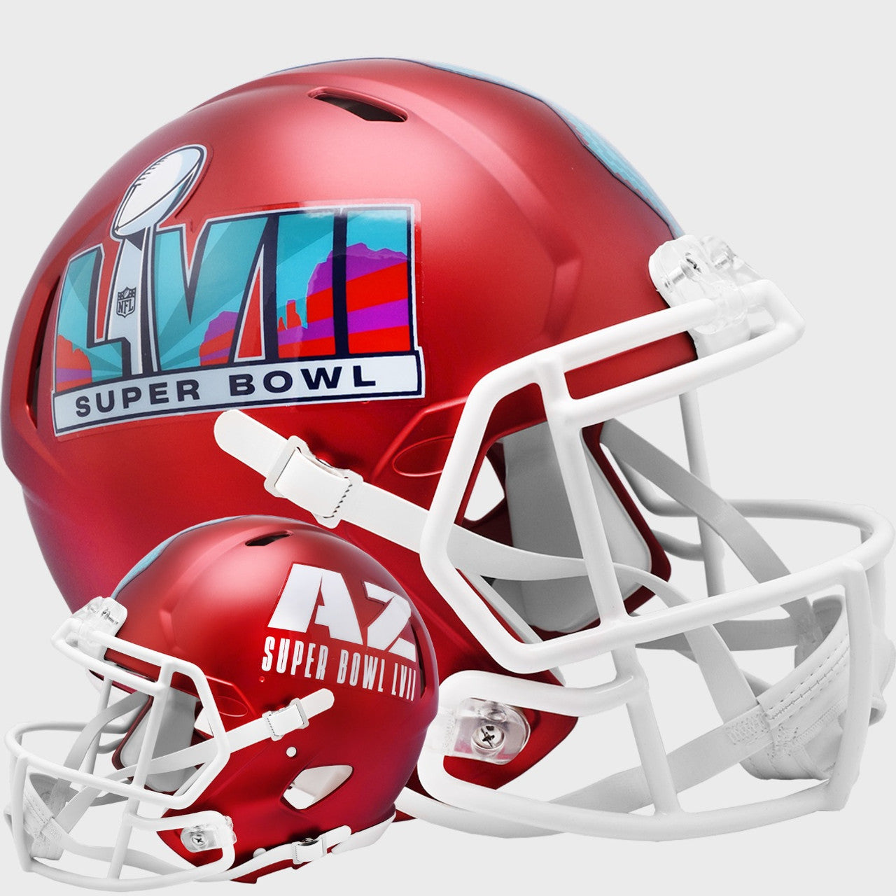 Super Bowl LVII NFL Riddell Mini-Helmet - Dynasty Sports & Framing 