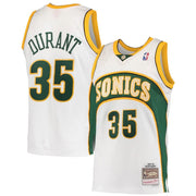 Kevin Durant Seattle SuperSonics Mitchell & Ness White Hardwood Classics 2007-08 Swingman Jersey - Dynasty Sports & Framing 