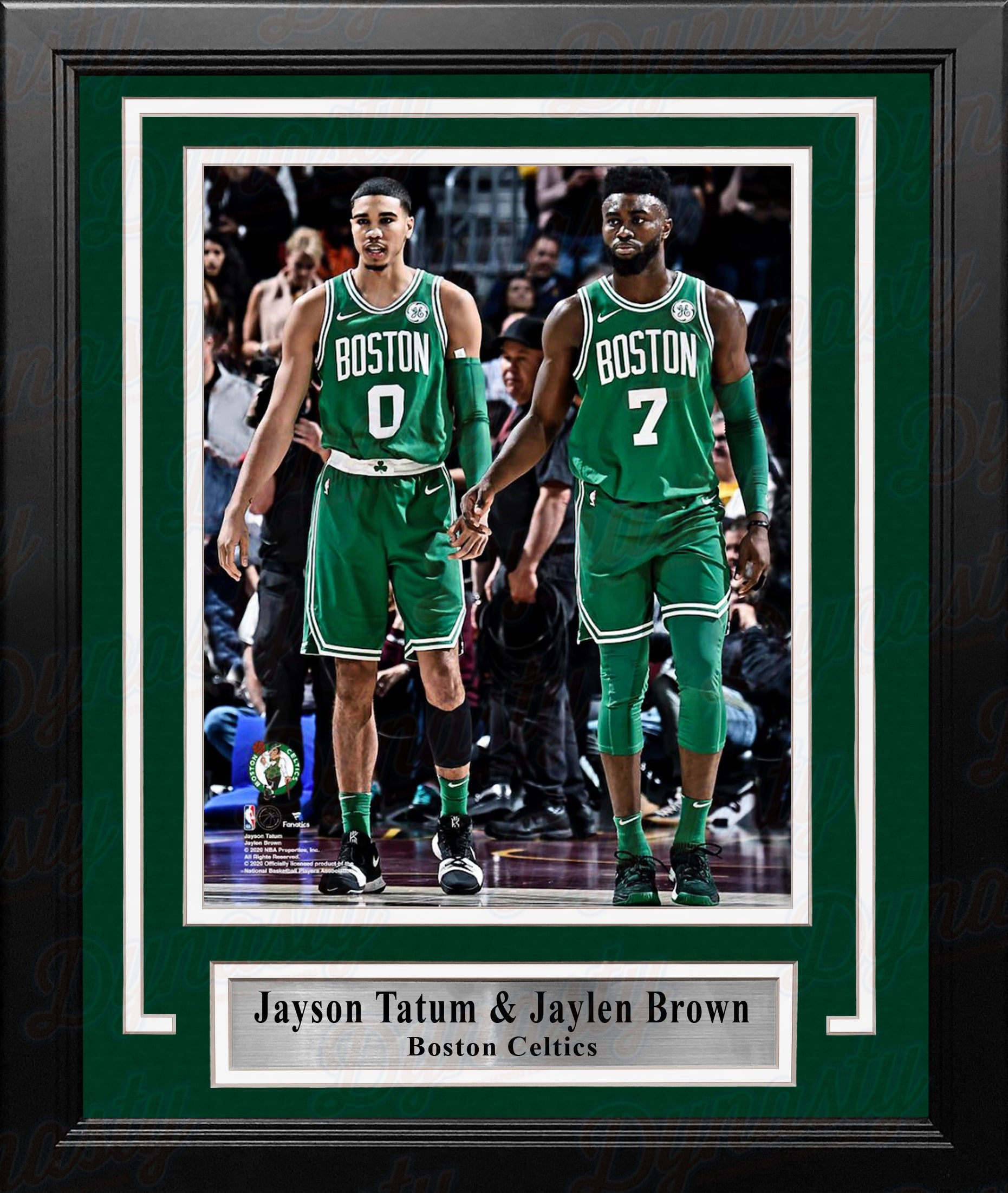 Jayson Tatum and Jaylen Brown Boston Celtics 8" x 10" Framed Basketball Photo - Dynasty Sports & Framing 