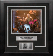 Taylor Hawkins Final Performance 8" x 10" Framed Photo with Engraved Autograph - Dynasty Sports & Framing 