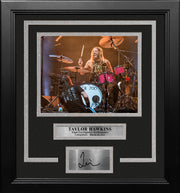 Taylor Hawkins Final Performance 8" x 10" Framed Photo with Engraved Autograph - Dynasty Sports & Framing 