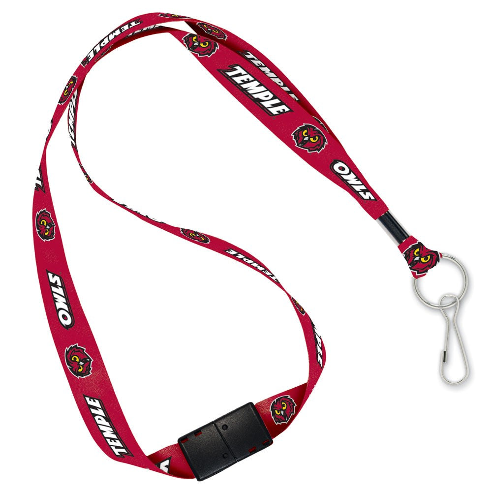 Temple University Owls NCAA College Lanyard Keychain - Dynasty Sports & Framing 