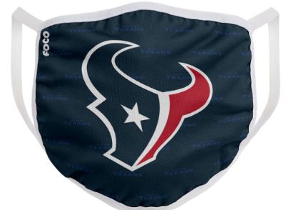 Houston Texans Solid Big Logo Face Cover Mask - Dynasty Sports & Framing 