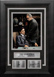 Marlon Brando & Al Pacino The Godfather 8" x 10" Framed Photo with Engraved Autographs - Dynasty Sports & Framing 