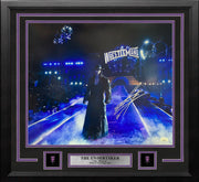 The Undertaker WrestleMania Entrance Autographed Framed WWE Wrestling Photo - Dynasty Sports & Framing 