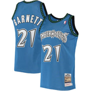 Kevin Garnett Minnesota Timberwolves Mitchell & Ness Blue Hardwood Classics 2003-04 Swingman Jersey - Dynasty Sports & Framing 