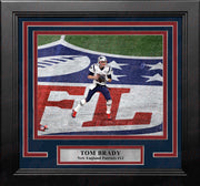 Tom Brady in Action New England Patriots 8" x 10" Framed Football Photo - Dynasty Sports & Framing 