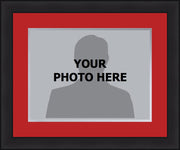 NBA Basketball Photo Picture Frame Kit - Toronto Raptors (Red Matting, Silver Trim) - Dynasty Sports & Framing 