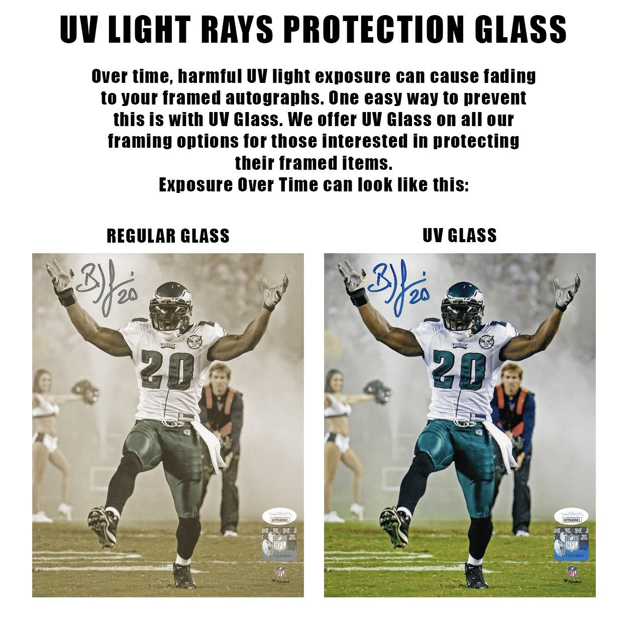 New York Giants Custom NFL Football 8x10 Picture Frame Kit (Multiple Colors) - Dynasty Sports & Framing 