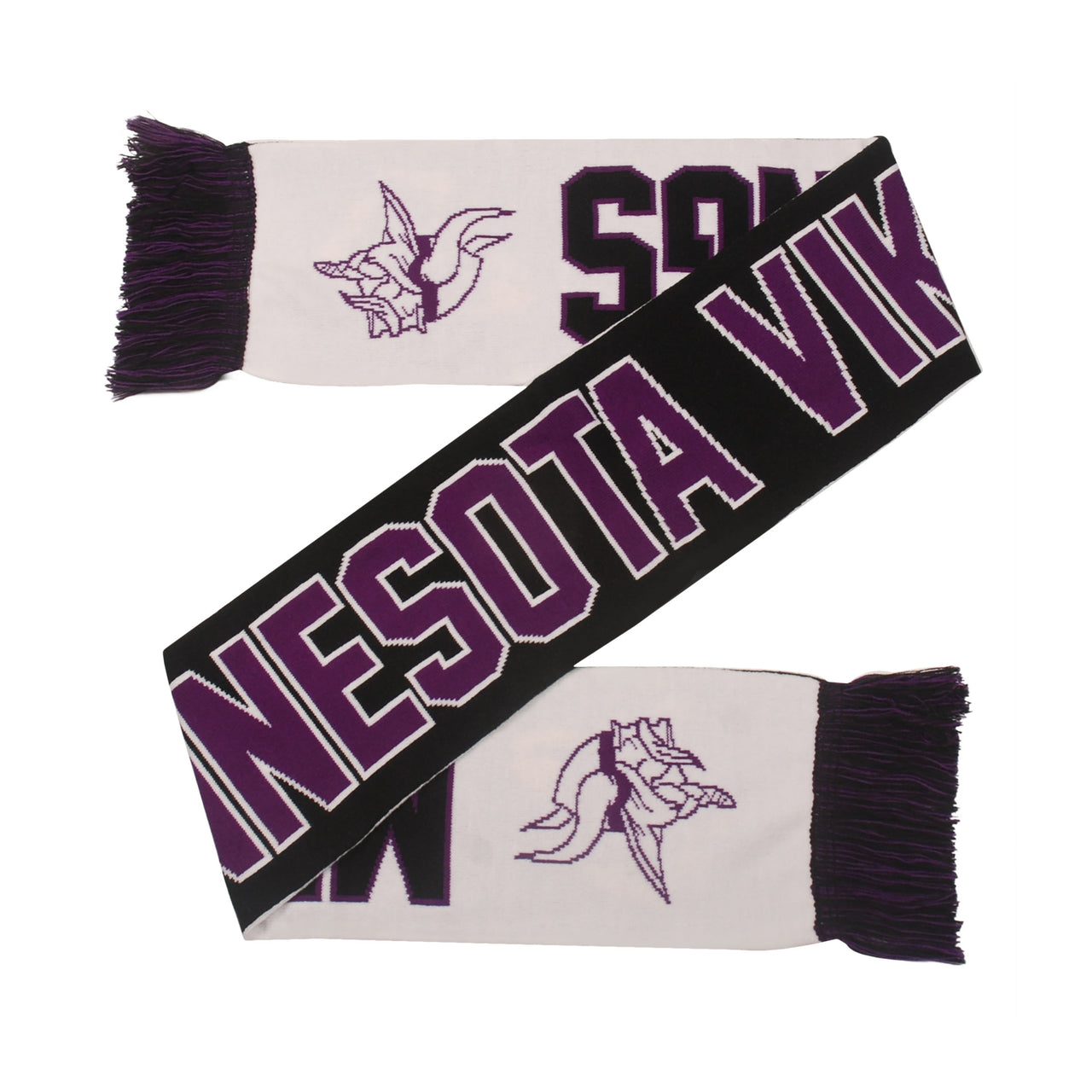 Minnesota Vikings Reversible Wordmark Scarf - Dynasty Sports & Framing 