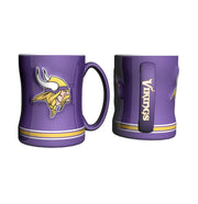 Minnesota Vikings NFL Football Logo Relief 14 oz. Mug - Dynasty Sports & Framing 