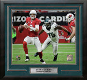 Vinny Curry in Action Philadelphia Eagles Framed Football Photo - Dynasty Sports & Framing 