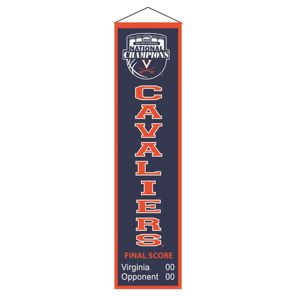 Virginia Cavaliers 2019 NCAA National Championship Vertical Heritage Banner - Dynasty Sports & Framing 