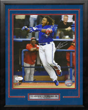 Vladimir Guerrero, Jr. Walk-Off Home Run Toronto Blue Jays Autographed Framed Baseball Photo - Dynasty Sports & Framing 