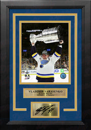 Vladimir Tarasenko St. Louis Blues 2019 Stanley Cup 8x10 Framed Hockey Photo with Engraved Autograph - Dynasty Sports & Framing 