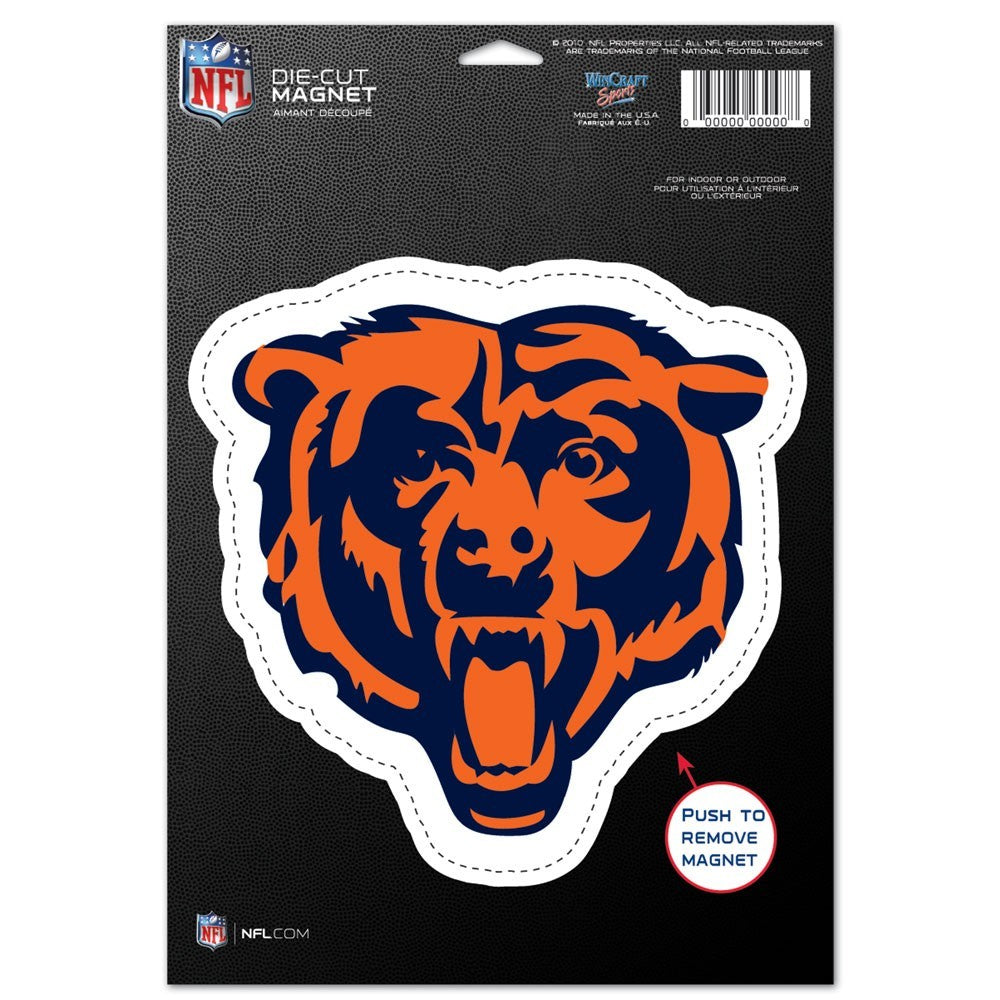 Chicago Bears NFL Football 8" Die-Cut Magnet - Dynasty Sports & Framing 