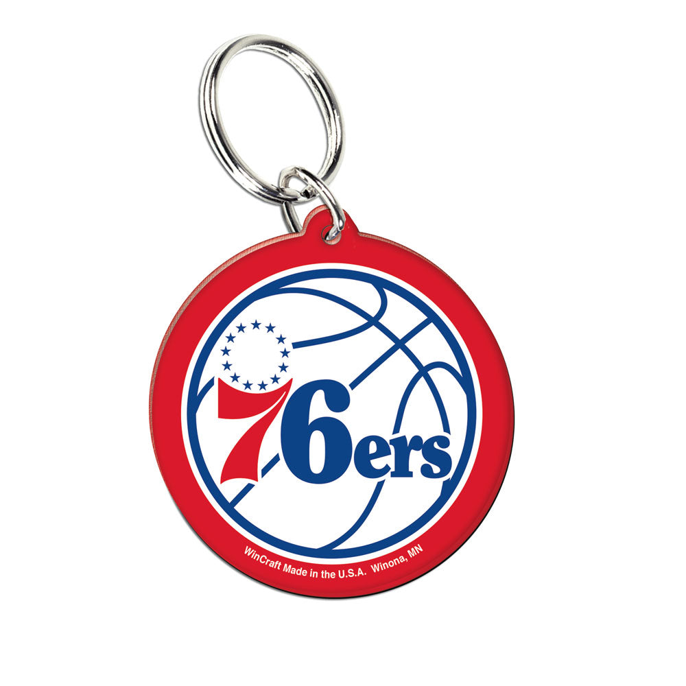 Philadelphia 76ers Acrylic Logo Keychain - Dynasty Sports & Framing 
