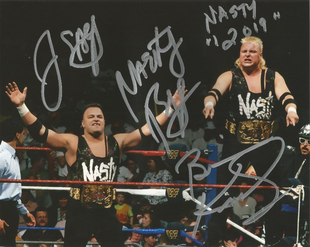 The Nasty Boys WWE Tag Team Champions Autographed 8" x 10" Wrestling Photo - Dynasty Sports & Framing 